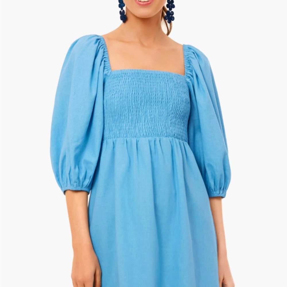 Tuckernuck- Beaufort Blue Annie Smocked Dress